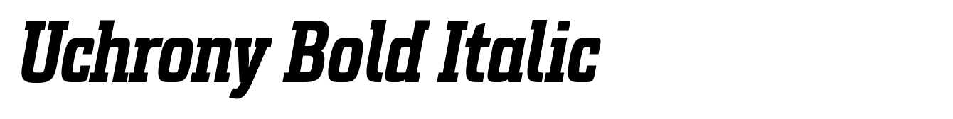 Uchrony Bold Italic